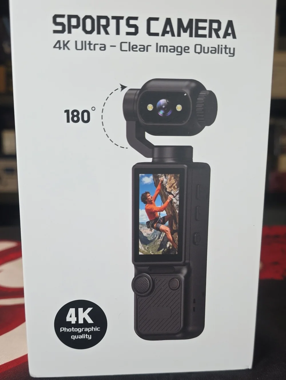Black Sports Camera 4K Ultra - Compact Action Camera...Factory Sealed